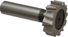 Keo - 1-1/4" Diam x 3/8" Face Width, High Speed Steel, 12 Teeth, Shank Connection Woodruff Keyseat Cutter - Uncoated, 2-3/8" OAL x 1/2" Shank, Staggered Teeth, ANSI 1210, Old Standard E - Apex Tool & Supply