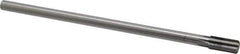 Made in USA - 3/8" Diam, 5/16" Max Diam Straight Shank, 3/4" Flute Length, Machine Expansion Reamer - Straight Flute, 7" OAL, Right Hand Cut, 6 Flutes, High Speed Steel, Bright Finish - Apex Tool & Supply