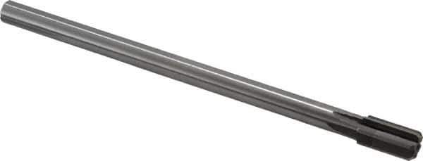 Made in USA - 15/32" Diam, 3/8" Max Diam Straight Shank, 7/8" Flute Length, Machine Expansion Reamer - Straight Flute, 7" OAL, Right Hand Cut, 6 Flutes, High Speed Steel, Bright Finish - Apex Tool & Supply