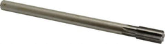 Made in USA - 21/32" Diam, 9/16" Max Diam Straight Shank, 1-1/4" Flute Length, Machine Expansion Reamer - Straight Flute, 9" OAL, Right Hand Cut, 6 Flutes, High Speed Steel, Bright Finish - Apex Tool & Supply