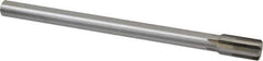 Made in USA - 11/16" Diam, 9/16" Max Diam Straight Shank, 1-1/4" Flute Length, Machine Expansion Reamer - Straight Flute, 9" OAL, Right Hand Cut, 6 Flutes, High Speed Steel, Bright Finish - Apex Tool & Supply