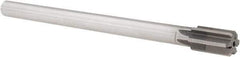 Made in USA - 23/32" Diam, 9/16" Max Diam Straight Shank, 1-1/4" Flute Length, Machine Expansion Reamer - Straight Flute, 9" OAL, Right Hand Cut, 6 Flutes, High Speed Steel, Bright Finish - Apex Tool & Supply