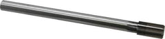 Made in USA - 13/16" Diam, 5/8" Max Diam Straight Shank, 1-3/8" Flute Length, Machine Expansion Reamer - Straight Flute, 9-1/2" OAL, Right Hand Cut, 8 Flutes, High Speed Steel, Bright Finish - Apex Tool & Supply