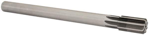 Made in USA - 7/8" Diam, 3/4" Max Diam Straight Shank, 1-1/2" Flute Length, Machine Expansion Reamer - Straight Flute, 10" OAL, Right Hand Cut, 8 Flutes, High Speed Steel, Bright Finish - Apex Tool & Supply