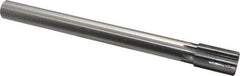 Made in USA - 1" Diam, 7/8" Max Diam Straight Shank, 1-5/8" Flute Length, Machine Expansion Reamer - Straight Flute, 10-1/2" OAL, Right Hand Cut, 8 Flutes, High Speed Steel, Bright Finish - Apex Tool & Supply