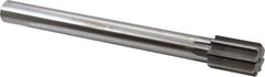 Made in USA - 1-5/16" Diam, 1" Max Diam Straight Shank, 1-7/8" Flute Length, Machine Expansion Reamer - Straight Flute, 11-1/2" OAL, Right Hand Cut, 8 Flutes, High Speed Steel, Bright Finish - Apex Tool & Supply