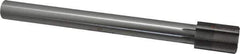 Made in USA - 1-3/8" Diam, 1" Max Diam Straight Shank, 2" Flute Length, Machine Expansion Reamer - Straight Flute, 12" OAL, Right Hand Cut, 8 Flutes, High Speed Steel, Bright Finish - Apex Tool & Supply