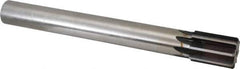 Made in USA - 1-7/16" Diam, 1-1/4" Max Diam Straight Shank, 2" Flute Length, Machine Expansion Reamer - Straight Flute, 12" OAL, Right Hand Cut, 8 Flutes, High Speed Steel, Bright Finish - Apex Tool & Supply