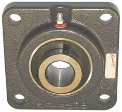 Browning - 1-3/16" ID, 4-5/8" OAL x 4-5/8" OAH 4-Bolt Flange - 3,493 Lb Static Cap, 5,782 Lb Dyn Cap, 3-5/8" Btw Mnt Hole Ctrs, Cast Iron - Apex Tool & Supply