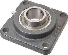 Browning - 1-3/8" ID, 4-5/8" OAL x 4-5/8" OAH 4-Bolt Flange - 3,493 Lb Static Cap, 5,782 Lb Dyn Cap, 3-5/8" Btw Mnt Hole Ctrs, Cast Iron - Apex Tool & Supply