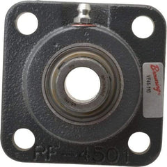 Browning - 5/8" ID, 3" OAL x 3" OAH 4-Bolt Flange - 1,444 Lb Static Cap, 2,611 Lb Dyn Cap, 2-1/8" Btw Mnt Hole Ctrs, Cast Iron - Apex Tool & Supply