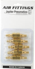 Value Collection - 10 Piece 1/4" Body 1/4 NPT 215 psi Steel ARO Pneumatic Coupling Plug Set - Apex Tool & Supply