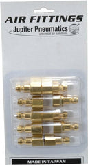 Value Collection - 10 Piece 1/4" Body 1/4 NPT 215 psi Steel Tru-Flate Automotive Pneumatic Coupling Plug Set - Apex Tool & Supply