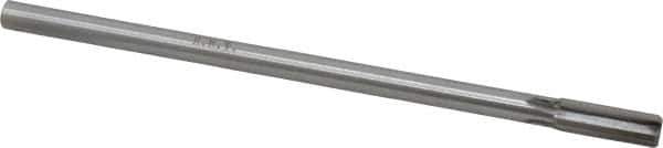 Made in USA - 3/8" Diam, 5/16" Max Diam Straight Shank, 1" Flute Length, Machine Expansion Reamer - Straight Flute, 7" OAL, Right Hand Cut, 4 Flutes, Carbide-Tipped, Bright Finish - Apex Tool & Supply