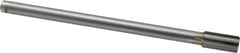 Made in USA - 9/16" Diam, 7/16" Max Diam Straight Shank, 1-1/8" Flute Length, Machine Expansion Reamer - Straight Flute, 8" OAL, Right Hand Cut, 6 Flutes, Carbide-Tipped, Bright Finish - Apex Tool & Supply
