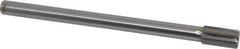 Made in USA - 11/16" Diam, 9/16" Max Diam Straight Shank, 1-1/4" Flute Length, Machine Expansion Reamer - Straight Flute, 9" OAL, Right Hand Cut, 6 Flutes, Carbide-Tipped, Bright Finish - Apex Tool & Supply