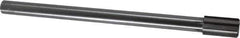 Made in USA - 23/32" Diam, 9/16" Max Diam Straight Shank, 1-1/4" Flute Length, Machine Expansion Reamer - Straight Flute, 9" OAL, Right Hand Cut, 6 Flutes, Carbide-Tipped, Bright Finish - Apex Tool & Supply