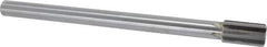 Made in USA - 25/32" Diam, 5/8" Max Diam Straight Shank, 1-3/8" Flute Length, Machine Expansion Reamer - Straight Flute, 9-1/2" OAL, Right Hand Cut, 6 Flutes, Carbide-Tipped, Bright Finish - Apex Tool & Supply