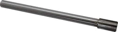 Made in USA - 13/16" Diam, 5/8" Max Diam Straight Shank, 1-3/8" Flute Length, Machine Expansion Reamer - Straight Flute, 9-1/2" OAL, Right Hand Cut, 6 Flutes, Carbide-Tipped, Bright Finish - Apex Tool & Supply