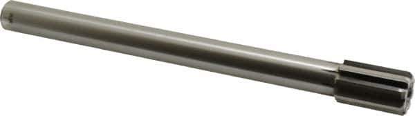 Made in USA - 31/32" Diam, 3/4" Max Diam Straight Shank, 1-1/2" Flute Length, Machine Expansion Reamer - Straight Flute, 10" OAL, Right Hand Cut, 8 Flutes, Carbide-Tipped, Bright Finish - Apex Tool & Supply