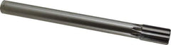Made in USA - 1" Diam, 7/8" Max Diam Straight Shank, 1-5/8" Flute Length, Machine Expansion Reamer - Straight Flute, 10-1/2" OAL, Right Hand Cut, 8 Flutes, Carbide-Tipped, Bright Finish - Apex Tool & Supply