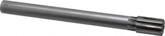 Made in USA - 1-1/16" Diam, 7/8" Max Diam Straight Shank, 1-5/8" Flute Length, Machine Expansion Reamer - Straight Flute, 10-1/2" OAL, Right Hand Cut, 8 Flutes, Carbide-Tipped, Bright Finish - Apex Tool & Supply