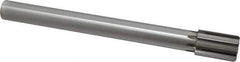 Made in USA - 1-1/4" Diam, 1" Max Diam Straight Shank, 1-7/8" Flute Length, Machine Expansion Reamer - Straight Flute, 11-1/2" OAL, Right Hand Cut, 8 Flutes, Carbide-Tipped, Bright Finish - Apex Tool & Supply