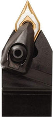 Seco - DDPN, Neutral Cut, 62.5° Lead Angle, 1-1/4" Shank Height x 1-1/4" Shank Width, Neutral Rake Indexable Turning Toolholder - 6" OAL, DNMG 432 Insert Compatibility, Series Dual Clamp - Apex Tool & Supply