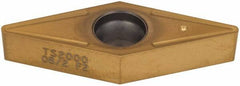 Seco - VBMT332 F2 Grade TS2000 Carbide Turning Insert - TiAlN/TiN Finish, 35° Diamond, 3/8" Inscr Circle, 3/16" Thick, 1/32" Corner Radius - Apex Tool & Supply
