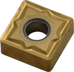 Seco - SNMG432 MR3 Grade TS2000 Carbide Turning Insert - TiAlN/TiN Finish, 90° Square, 1/2" Inscr Circle, 3/16" Thick, 1/32" Corner Radius - Apex Tool & Supply