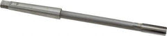 Made in USA - 3/8" Diam, 1MT Morse Taper Shank, 1" Flute Length, Machine Expansion Reamer - Straight Flute, 7" OAL, Right Hand Cut, 4 Flutes, Carbide-Tipped, Bright Finish - Apex Tool & Supply