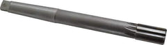 Made in USA - 1" Diam, 3MT Morse Taper Shank, 1-5/8" Flute Length, Machine Expansion Reamer - Straight Flute, 10-1/2" OAL, Right Hand Cut, 8 Flutes, Carbide-Tipped, Bright Finish - Apex Tool & Supply