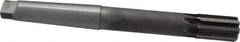 Made in USA - 1-1/4" Diam, 4MT Morse Taper Shank, 1-7/8" Flute Length, Machine Expansion Reamer - Straight Flute, 11-1/2" OAL, Right Hand Cut, 8 Flutes, Carbide-Tipped, Bright Finish - Apex Tool & Supply