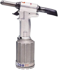 HUCK - Up to 1/4" Capacity, Air Riveting Hammer - 0.683" Long Stroke, 1/4" Inlet - Apex Tool & Supply