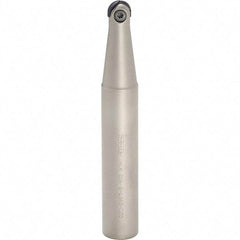 Iscar - 5/8" Cut Diam, 3/4" Shank Diam, 6-1/2" OAL, Indexable Ball Nose End Mill - 2-1/2" Head Length, Straight Shank, HCM D.62 Toolholder, HBF-QF, HBR-QF, HCD-QF, HCR Insert - Apex Tool & Supply