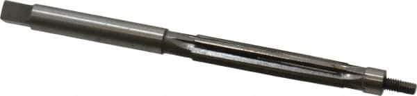 Made in USA - 5/16" Reamer Diam, 0.3075" Diam Straight Shank, 1-3/4" Flute Length, Hand Expansion Reamer - Straight Flute, 4-1/2" OAL, Right Hand Cut, 6 Flutes, High Speed Steel - Apex Tool & Supply