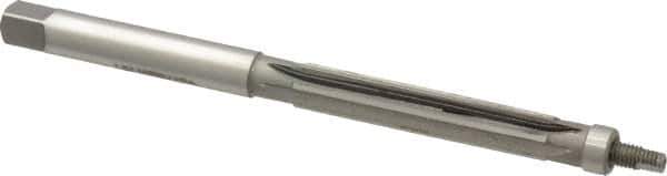 Made in USA - 3/8" Reamer Diam, 0.3700" Diam Straight Shank, 1-3/4" Flute Length, Hand Expansion Reamer - Straight Flute, 5" OAL, Right Hand Cut, 6 Flutes, High Speed Steel - Apex Tool & Supply