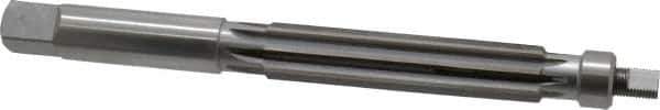 Made in USA - 3/4" Reamer Diam, 0.7450" Diam Straight Shank, 2-11/16" Flute Length, Hand Expansion Reamer - Straight Flute, 7-1/16" OAL, Right Hand Cut, 8 Flutes, High Speed Steel - Apex Tool & Supply