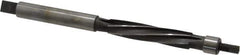 Made in USA - 3/8" Reamer Diam, Straight Shank, 1-3/4" Flute Length, Hand Expansion Reamer - Spiral Flute, 4-1/4" OAL, Left Hand Spiral, Right Hand Cut, 6 Flutes, High Speed Steel - Apex Tool & Supply
