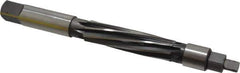 Made in USA - 1" Reamer Diam, Straight Shank, 3-3/4" Flute Length, Hand Expansion Reamer - Spiral Flute, 8-3/8" OAL, Left Hand Spiral, Right Hand Cut, 8 Flutes, High Speed Steel - Apex Tool & Supply