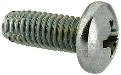 Value Collection - #10-32 UNF Thread, 1/2" Length Under Head, Phillips Drive Steel Thread Cutting Screw - Pan Head, Grade 2, Point Type F, Zinc-Plated Finish - Apex Tool & Supply