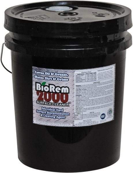 BioRem 2000 - 5 Gal Bucket All-Purpose Cleaner - Liquid, Odor-Free - Apex Tool & Supply