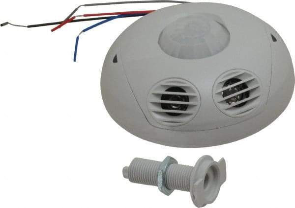 Leviton - 500 Square Ft. Coverage, Infrared and Ultrasonic Occupancy Sensor Wall Switch - 24 VDC, Off-White - Apex Tool & Supply