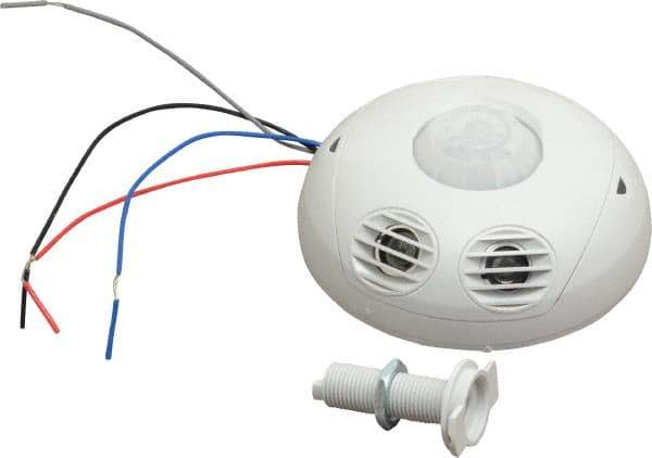Leviton - 2,000 Square Ft. Coverage, Infrared and Ultrasonic Occupancy Sensor Wall Switch - 24 VDC, Off-White - Apex Tool & Supply