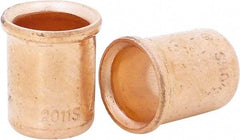 Ideal - 14 to 4 AWG Compatible, Noninsulated, Crimp-On Butt Splice Terminal - Copper - Apex Tool & Supply