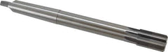 Made in USA - 1-1/32" Diam, 7/8" Max Diam 3MT Morse Taper Shank, 1-5/8" Flute Length, Machine Expansion Reamer - Straight Flute, 10-1/2" OAL, Right Hand Cut, 8 Flutes, High Speed Steel, Bright Finish - Apex Tool & Supply