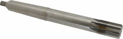 Made in USA - 1-1/4" Diam, 1" Max Diam 4MT Morse Taper Shank, 1-7/8" Flute Length, Machine Expansion Reamer - Straight Flute, 11-1/2" OAL, Right Hand Cut, 8 Flutes, High Speed Steel, Bright Finish - Apex Tool & Supply