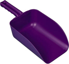 Remco - 82 oz Purple Polypropylene Flat Bottom Scoop - 5.9" Wide x 3.3" Deep Bowl, 15.1" OAL - Apex Tool & Supply