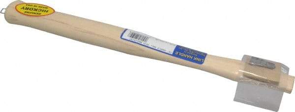 Made in USA - 14" Long Replacement Handle for Ball Pein, Machinist & Riveting Hammers - 15/16" Eye Length x 17/32" Eye Width, Hickory, Material Grade Type A - Apex Tool & Supply
