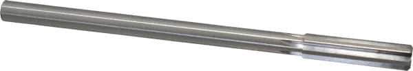 Made in USA - 0.4385" Cobalt 6 Flute Chucking Reamer - Straight Flute, 0.373" Straight Shank, 1-3/4" Flute Length, 7" OAL - Apex Tool & Supply